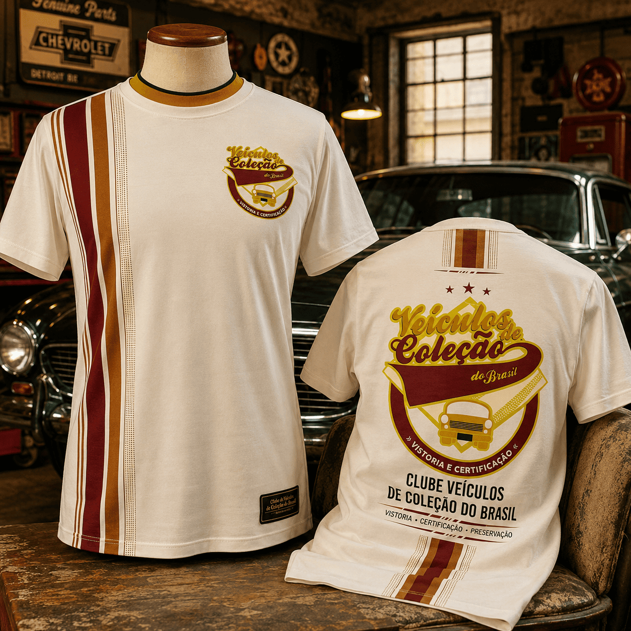 Camiseta Clube Veículos de Coleção do Brasil